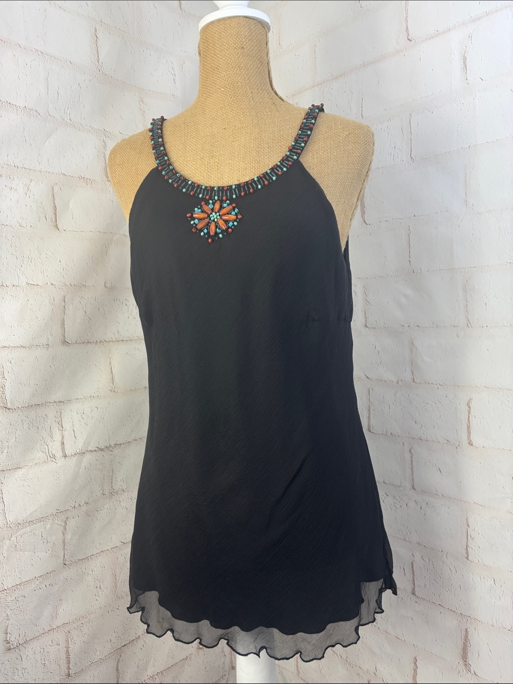 ⬇️ SHEER BEADED CAMISOLE 